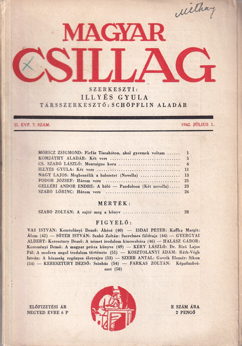 Magyar Csillag 1942. július 1.