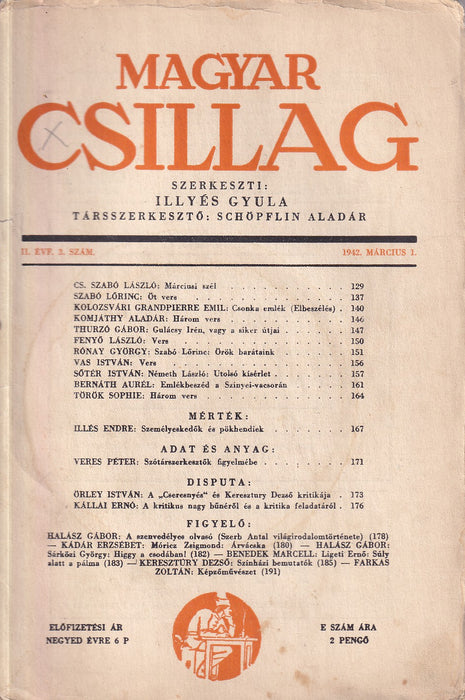 Magyar Csillag 1942. március 1.