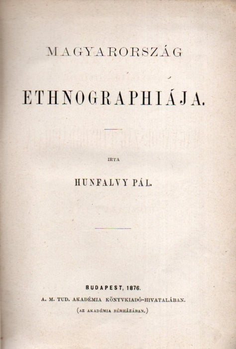 Magyarország ethnographiája