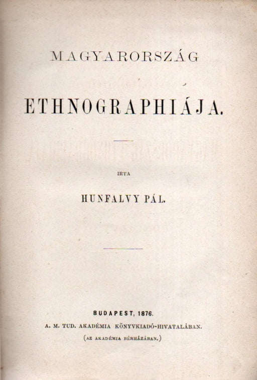 Magyarország ethnographiája