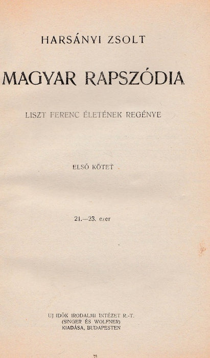 Magyar rapszódia I-IV.