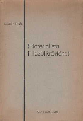 Materialista filozófiatörténet