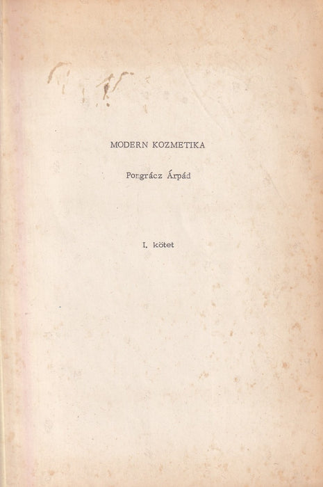Modern kozmetika I.