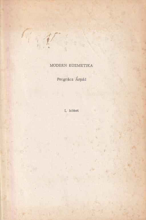 Modern kozmetika I.