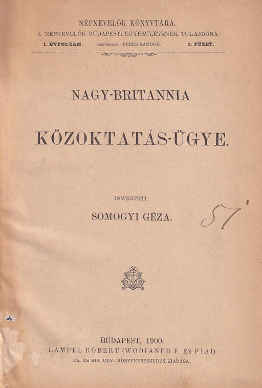 Nagy-Britannia közoktatás-ügye