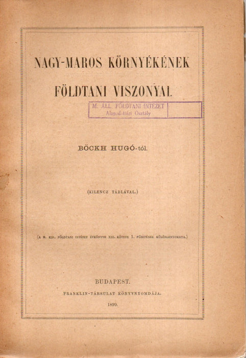 Nagy-Maros környékének földtani viszonyai