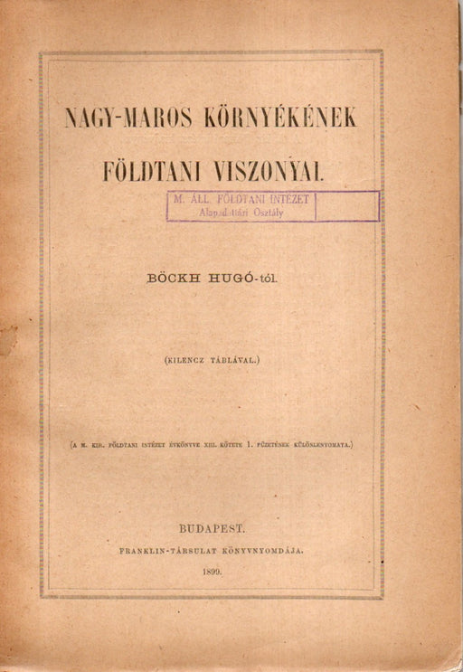 Nagy-Maros környékének földtani viszonyai
