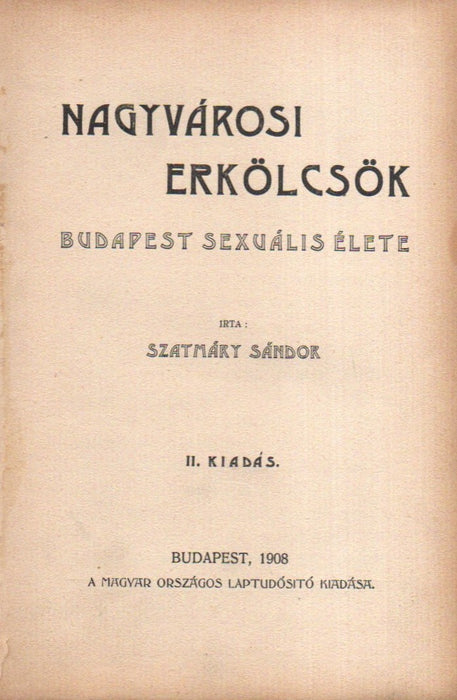 Nagyvárosi erkölcsök