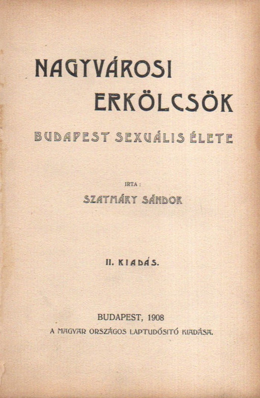 Nagyvárosi erkölcsök