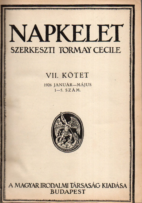 Napkelet IV. évfolyam 1926