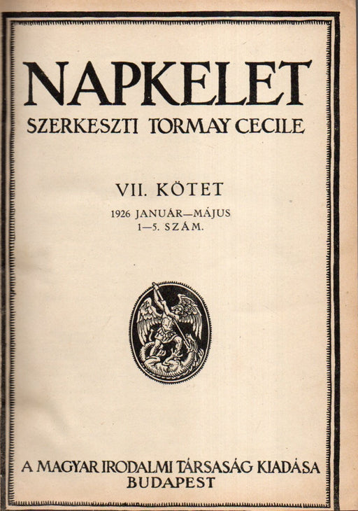 Napkelet IV. évfolyam 1926