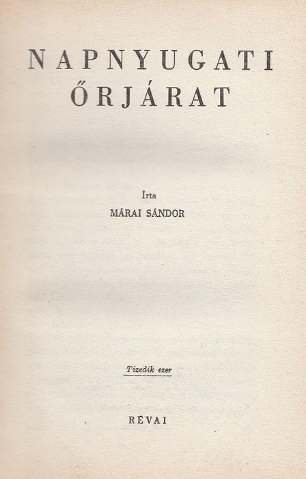 Napnyugati őrjárat