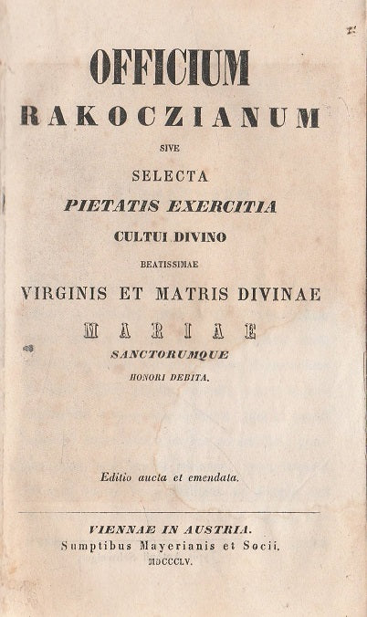 Officium Rakoczianum