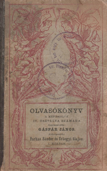 Olvasókönyv a népiskolák IV. osztálya számára