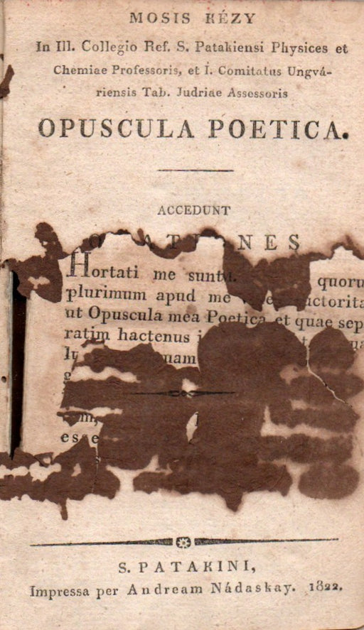 Opuscula poetica