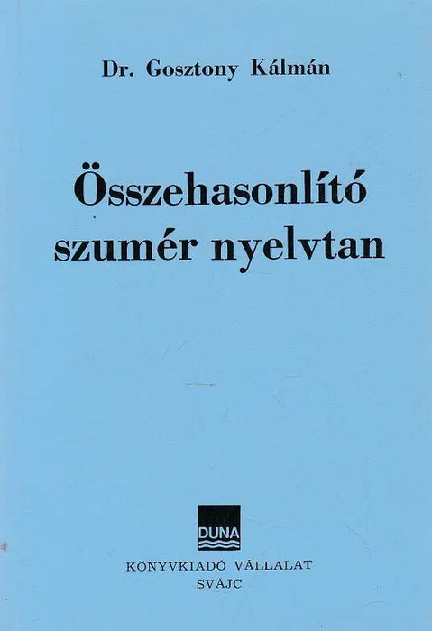 Összehasonlító szumér nyelvtan