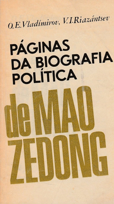 Páginas da biografia política de Mao Zedong