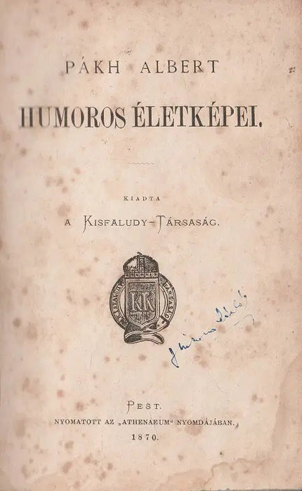 Pákh Albert humoros életképei