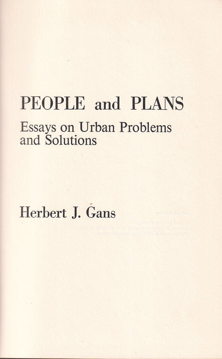 People and Plans