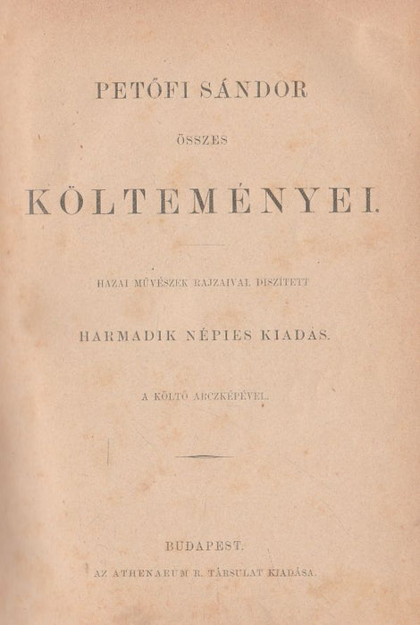 Petőfi Sándor összes költeményei