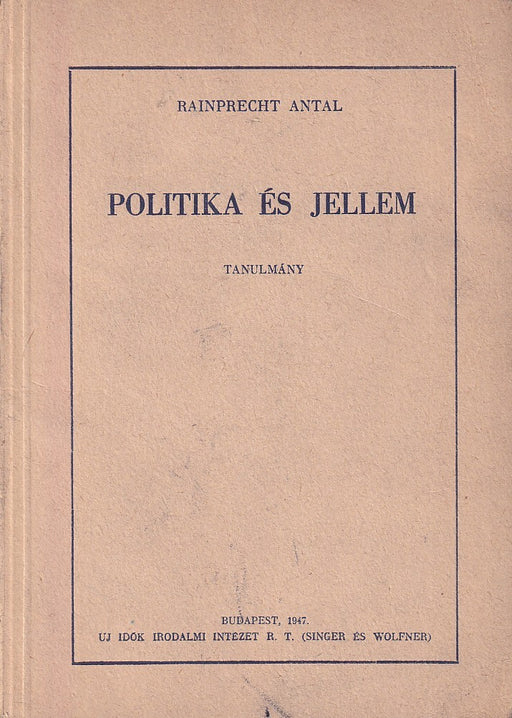 Politika és jellem