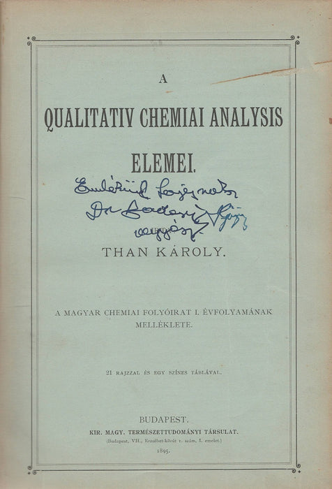 A qualitativ chemiai analysis elemei