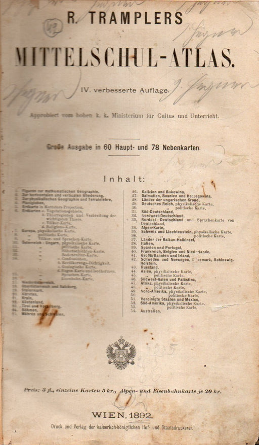 R. Tramplers Mittelschul-Atlas