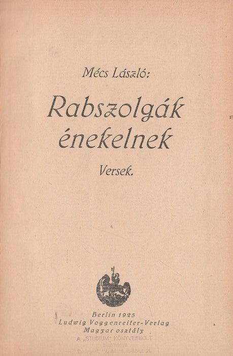 Rabszolgák énekelnek