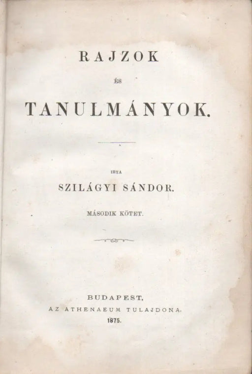 Rajzok és tanulmányok II.
