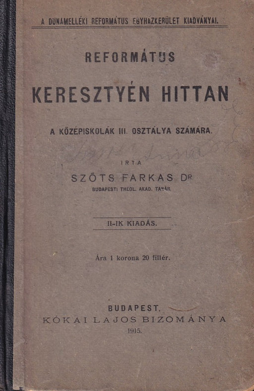 Református keresztyén hittan