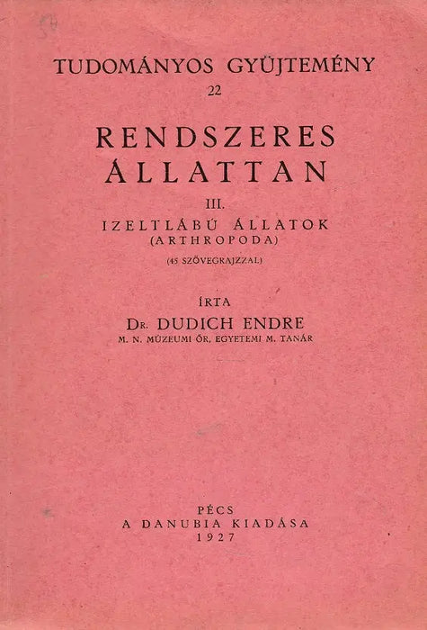 Rendszeres állattan III.