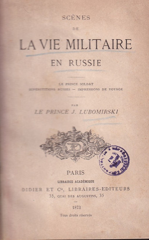 Scénes de la vie militaire en Russie