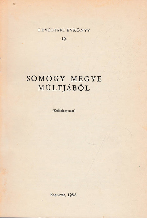 Somogy megye múltjából - Magyarország lakossága a XVIII. században