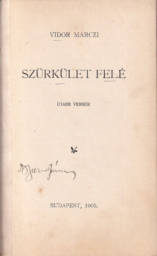 Szürkület felé