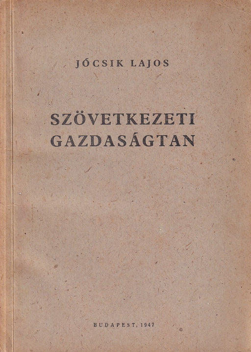 Szövetkezeti gazdaságtan