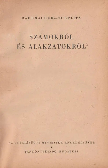 Számokról és alakzatokról