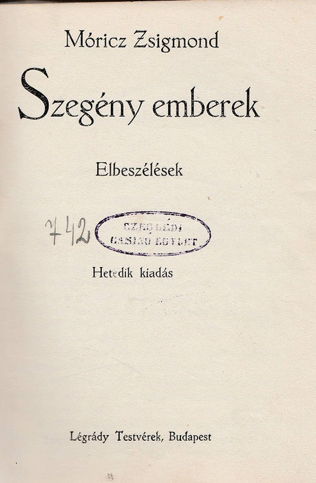 Vérben, vasban - Szegény emberek