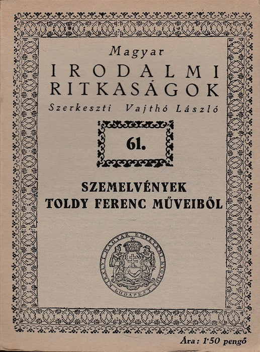 Szemelvények Toldy Ferenc műveiből