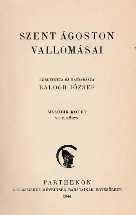 Szent Ágoston vallomásai II.