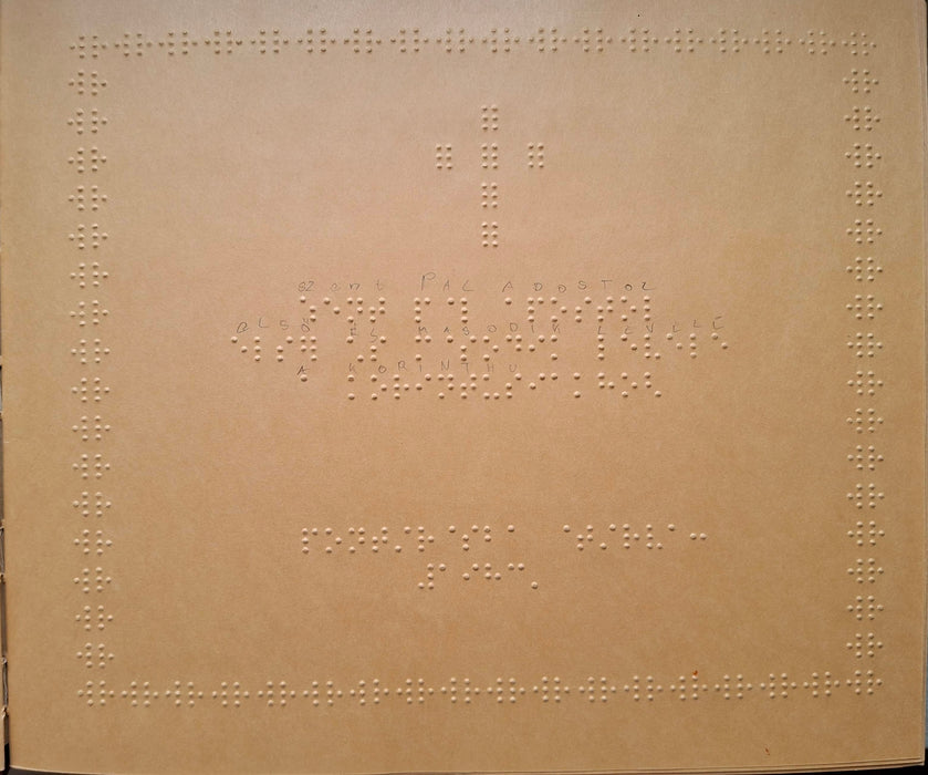 Szent Pál apostol első és második levele a korinthusiakhoz - Braille-írásos magyar kiadás