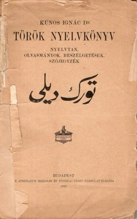 Török nyelvkönyv