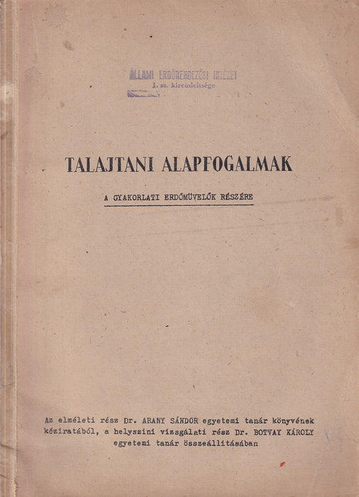 Talajtani alapfogalmak