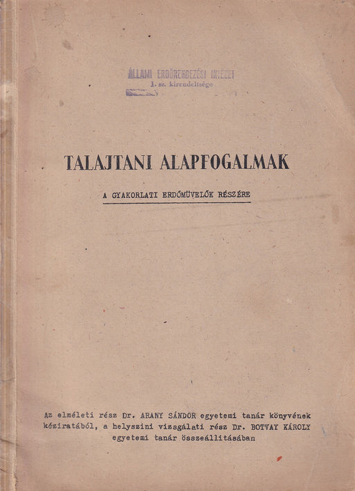 Talajtani alapfogalmak