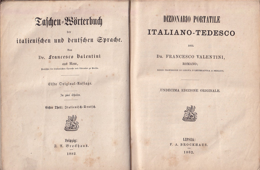 Taschen-Wörterbuch der italienischen und deutschen Sprache