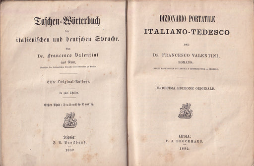 Taschen-Wörterbuch der italienischen und deutschen Sprache