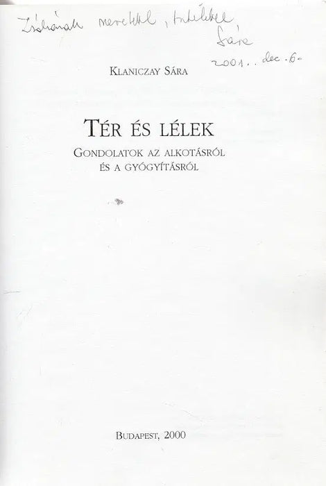Tér és lélek