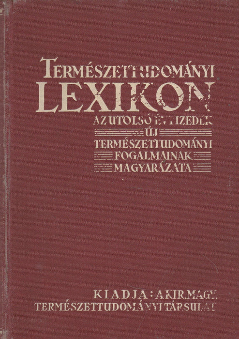 Természettudományi lexikon