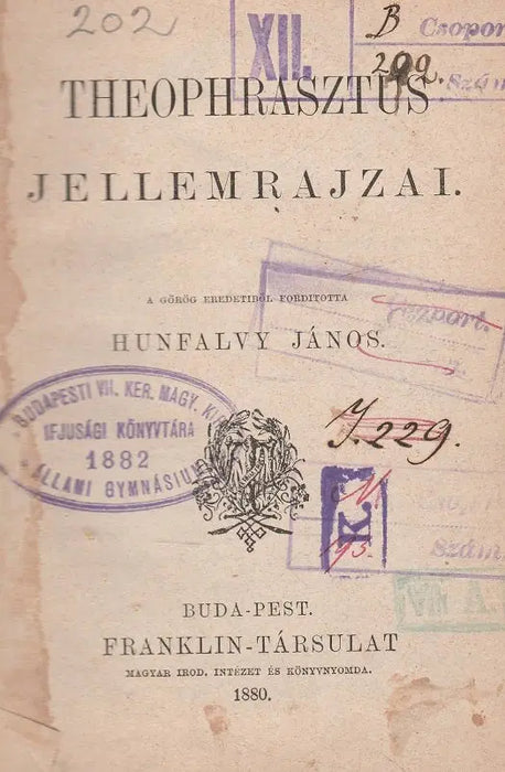 Theophrasztus jellemrajzai