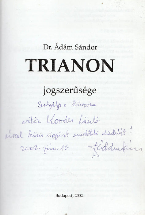 Trianon jogszerűsége