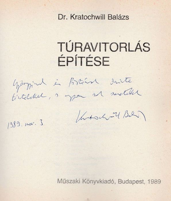 Túravitorlások építése
